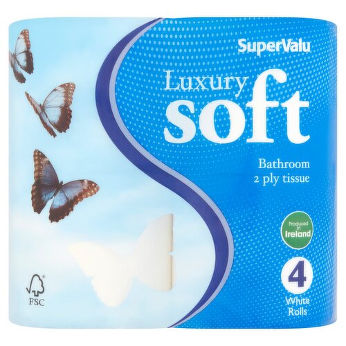 SuperValu Luxury Bathroom Tissue 4 Roll (4 Roll)