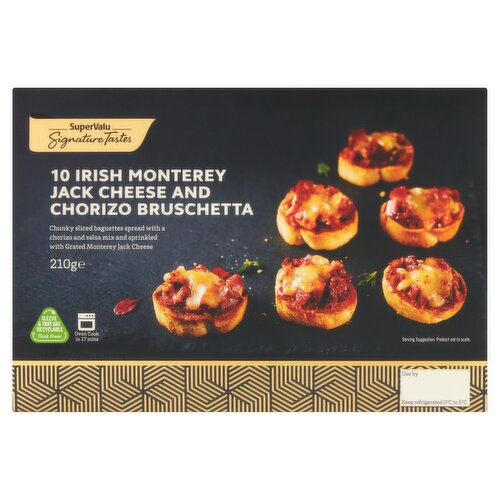 Signature Taste Monterey Jack Cheese & Chorizo Bruschetta 10 Pack (210 g)