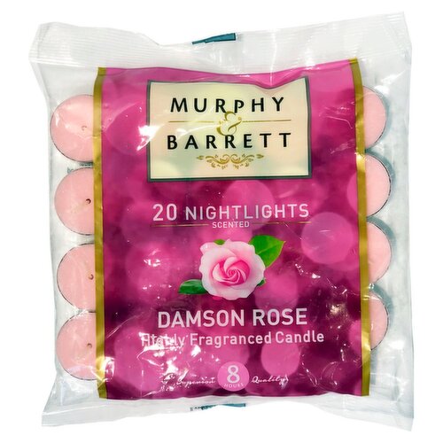 M&b 20 Nightlights Damson Rose (20 Piece)