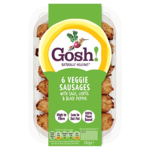 Gosh Veggie Sausages (240 g) Storefront EN