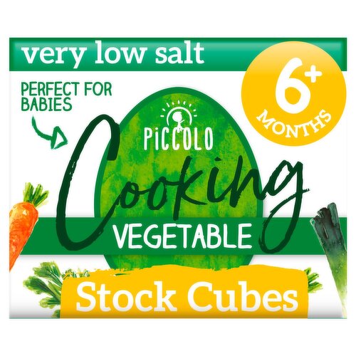 Piccolo Cooking Vegetable Stock Cubes 6 Pack (6 g)