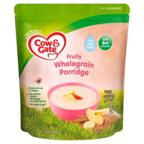 Cow & Gate Fruity Wholegrain Porridge 6+ Months (125 g)