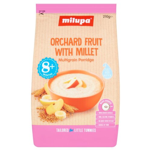 Milupa Orchard Fruit Multigrain Porridge 8+ Months (210 g)