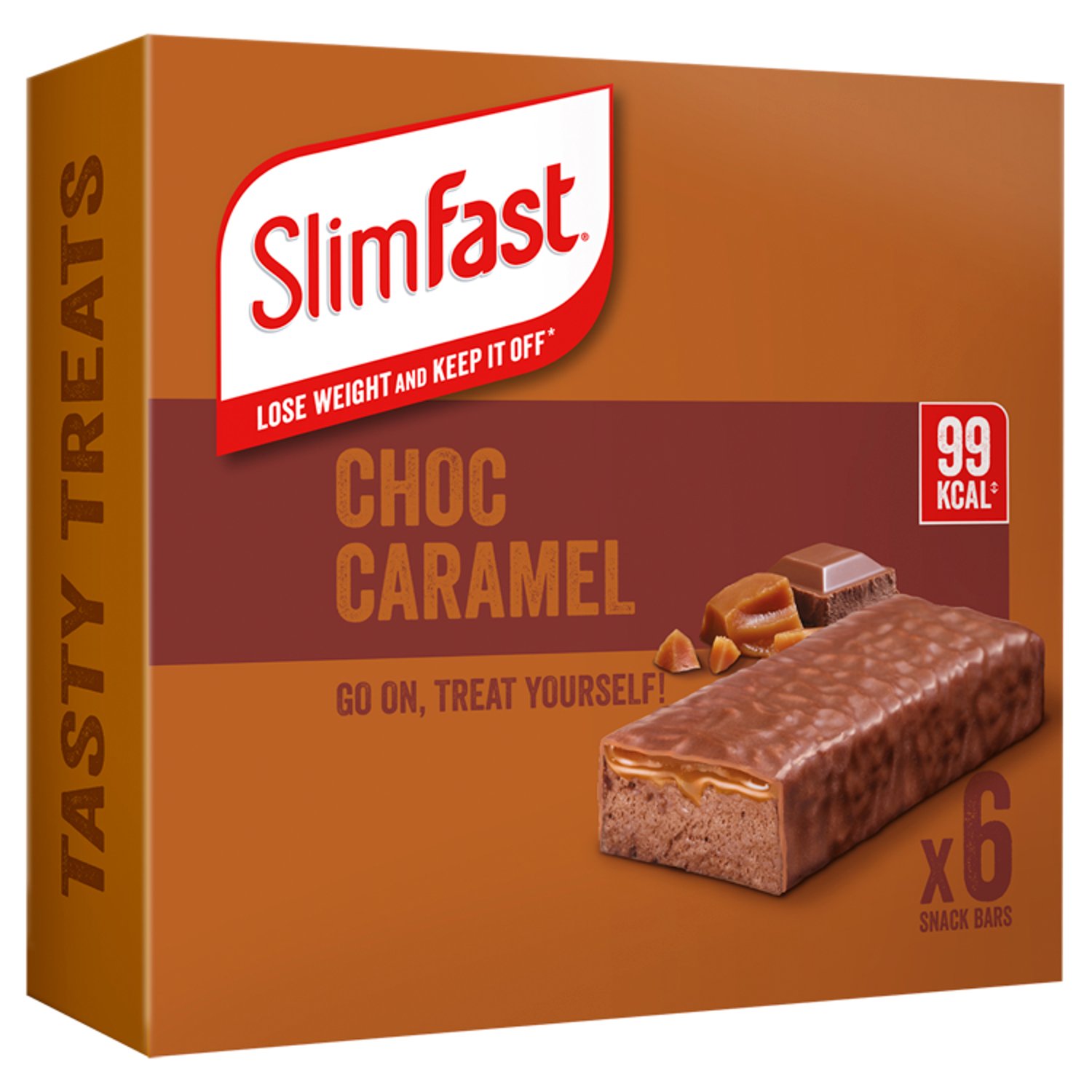 Slimfast Chocolate Caramel Snack Bar 6 Pack (160 g)