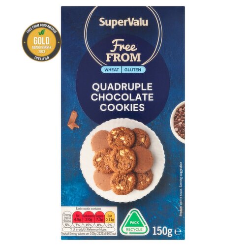 SuperValu Free From Quadruple Chococlate Cookies (150 g)