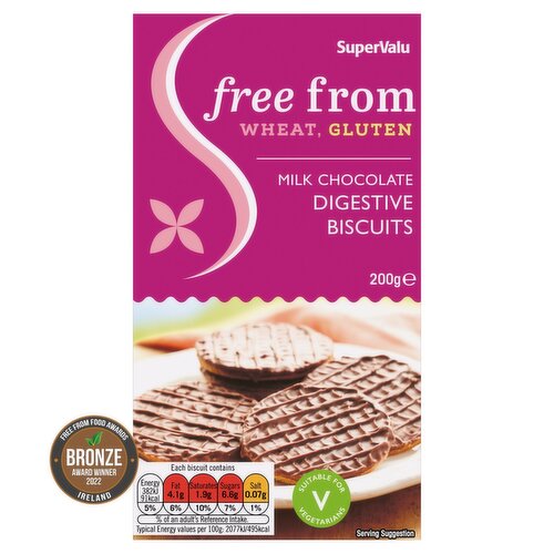 SuperValu Free From Chocolate Digestive Biscuits (200 g)