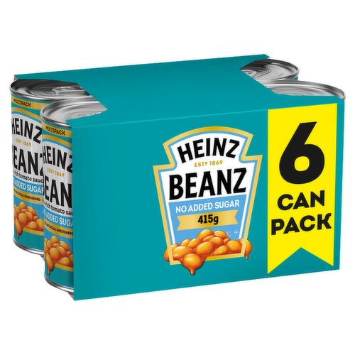 Heinz Beanz No Added Sugar 6 Pack (415 g)