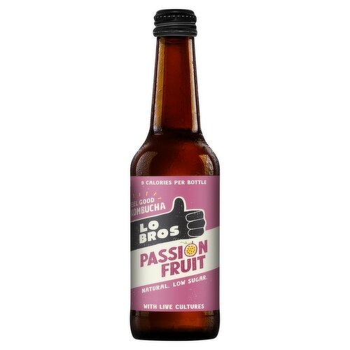 Lo Bros Organic Kombucha Passionfruit (330 ml)
