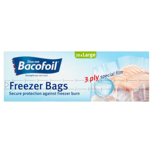 Bacofoil SafeLoc Double-Seal Food and Freezer Bags 20 Small