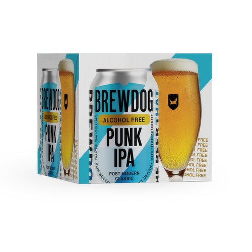 Brew Dog Punk Alcohol Free IPA Cans 4 Pack (330 ml)