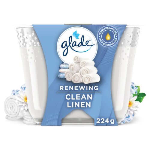 Glade Pure Clean Linen Candle (224 g)