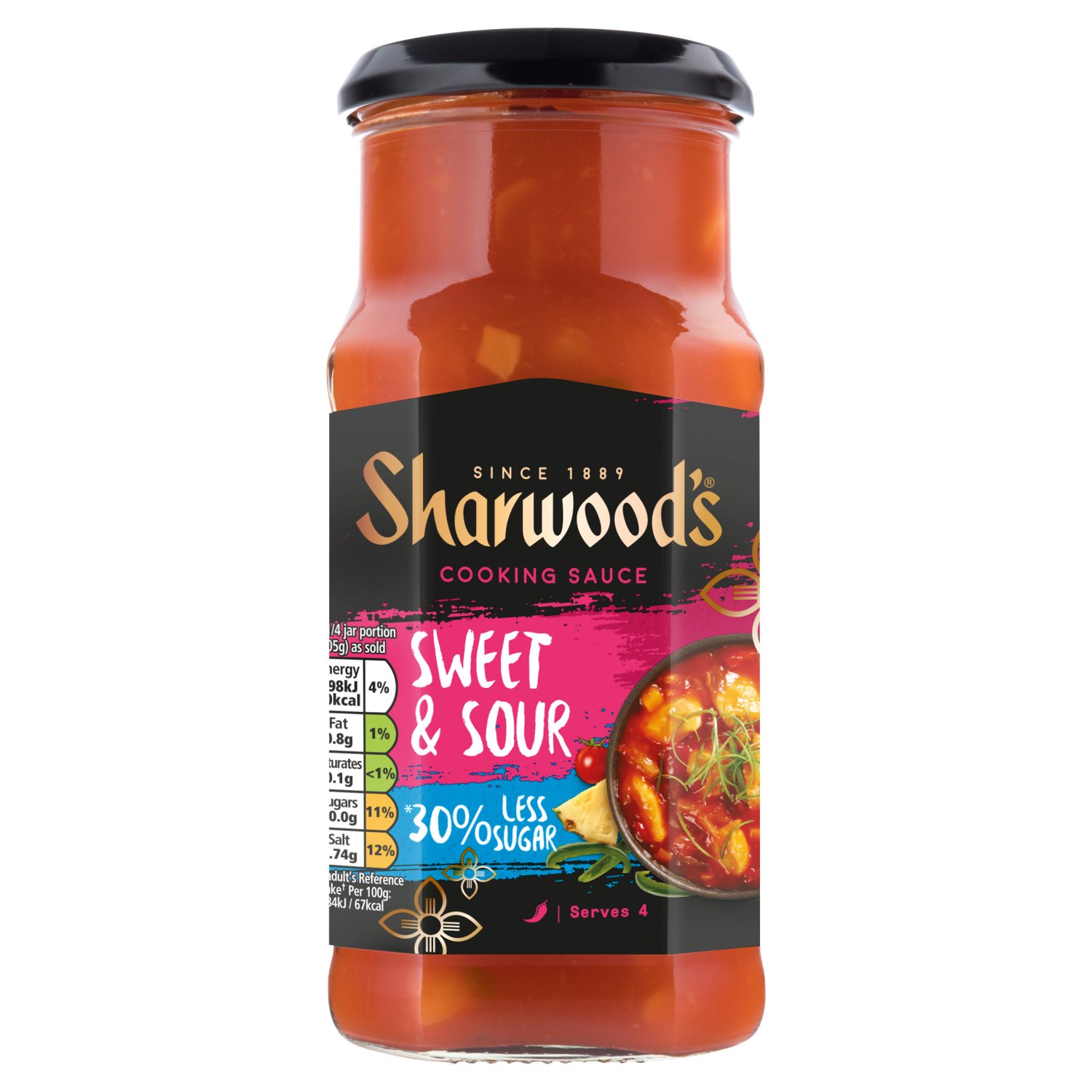 Sharwood's Sweet & Sour 30% Less Sugar Sauce (425 g)