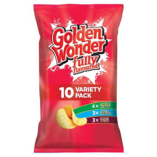 Golden Wonder Crisps Assorted 10Pack (25 g)