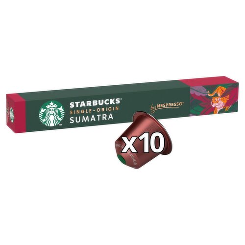 Starbucks Sumatra By Nespresso Coffee Capsules 10 Pack (55 g)