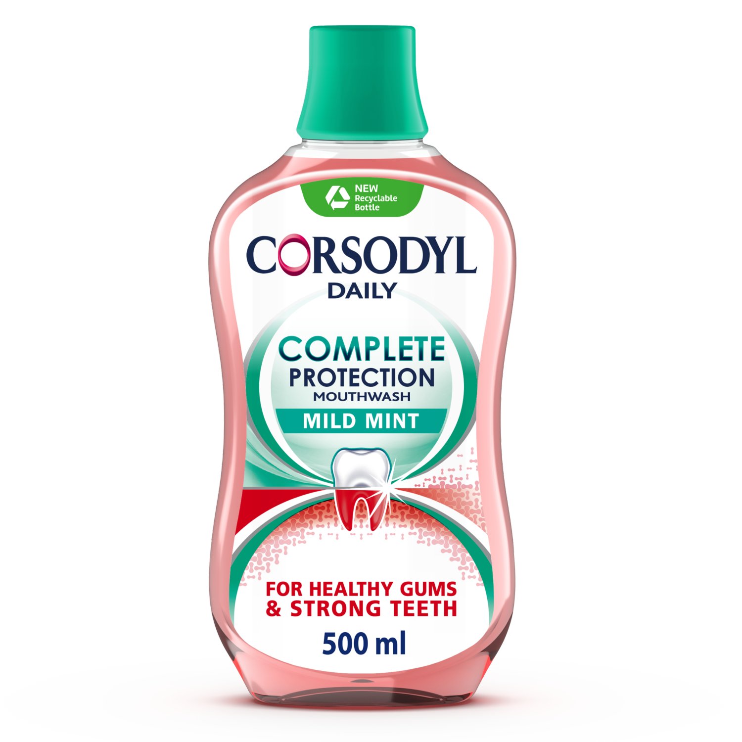 Corsodyl Complete Protection Fresh Mint Mouthwash (500 ml)