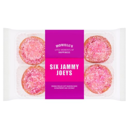 Howells Jammy Joeys Buns 6 Pack (260 g)