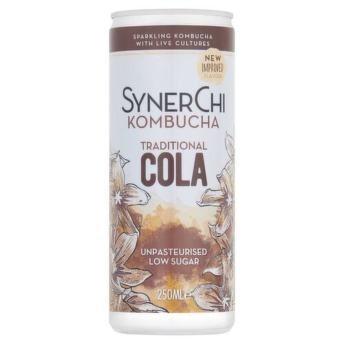 SynerChi Kombucha Traditional Cola Can (250 ml)
