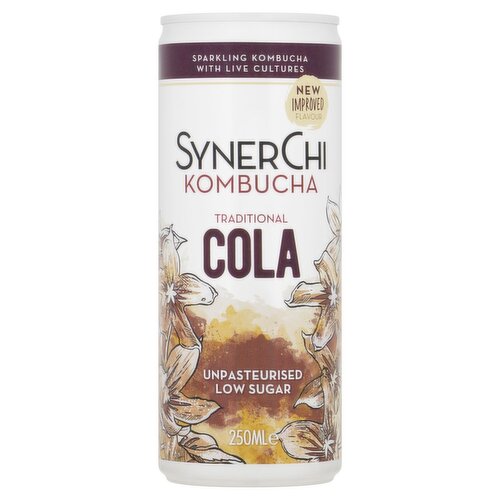 SynerChi Traditional Cola Kombucha Can (250 ml)