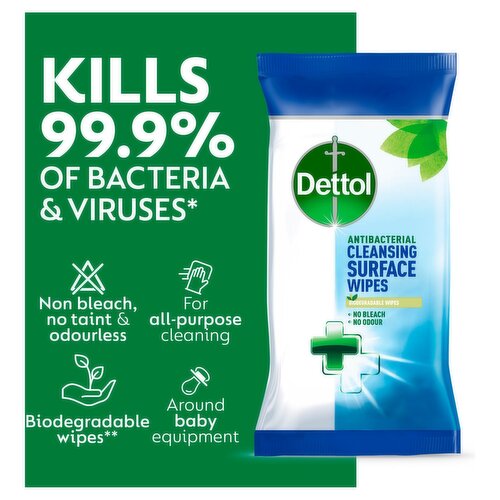 Dettol Antibacterial Multi Surface Cleaning Wipes 72s