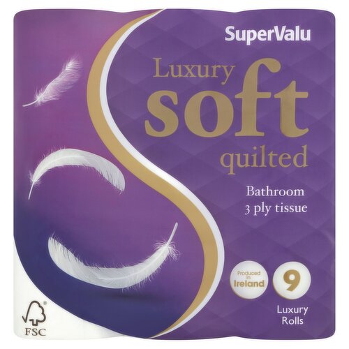 SuperValu Luxury Quilts Toilet Tissue (9 Roll) (9 Roll)