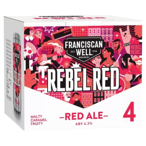 Franciscan Well Rebel Red Ale Cans 4 Pack (330 ml)