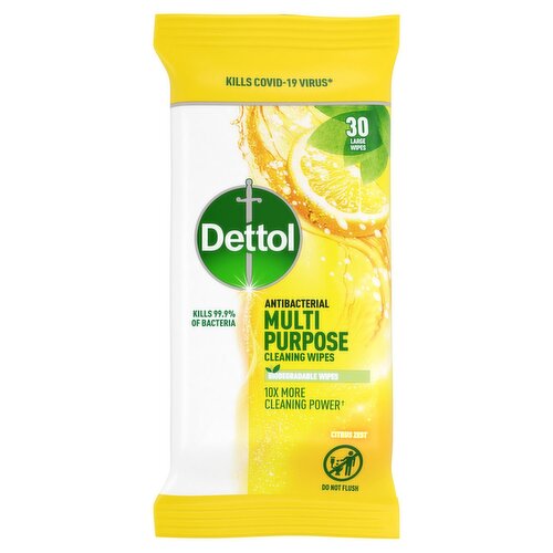 Dettol Surface Cleanser Bio Wipes (30 Piece)