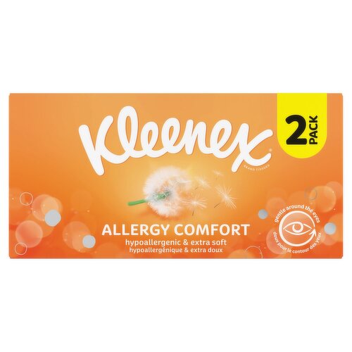 Kleened Allergy Comfort Facial Tissue Twinpack (112 Piece)