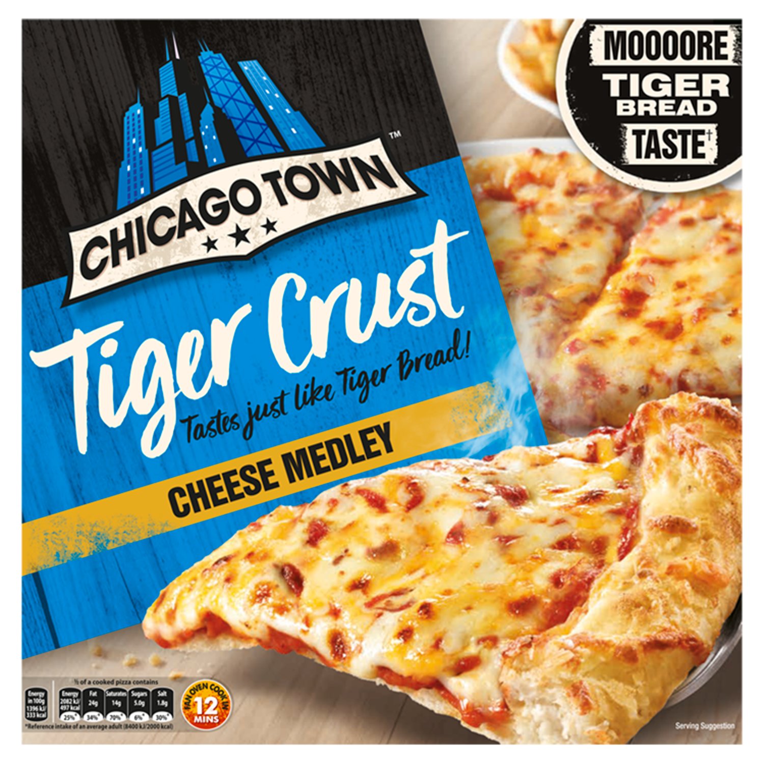 Chicago Town Cheese Medley Tiger Crust Pizza  (305 g)