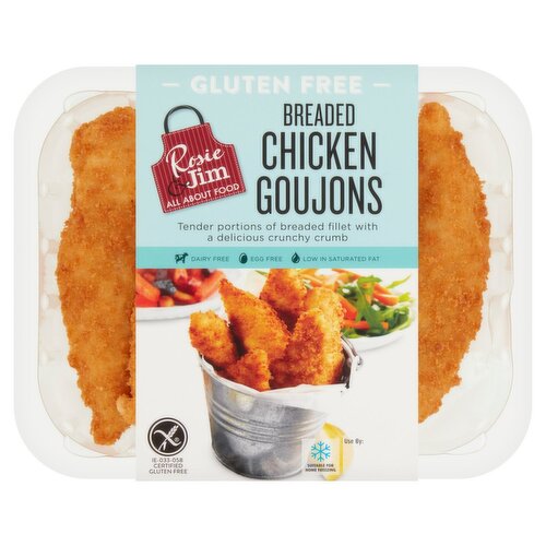 Rosie & Jim Gluten Free Plain Chicken Goujons (300 g)