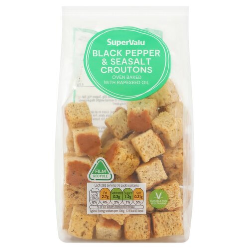 SuperValu Black Pepper & Sea Salt Croutons (85 g) Storefront EN
