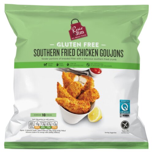 Rosie & Jim Gluten Free Southern Fried Chicken Goujons (400 g)