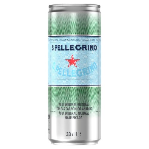 San Pellegrino Sparkling Water Slim Can (330 ml) - Storefront EN