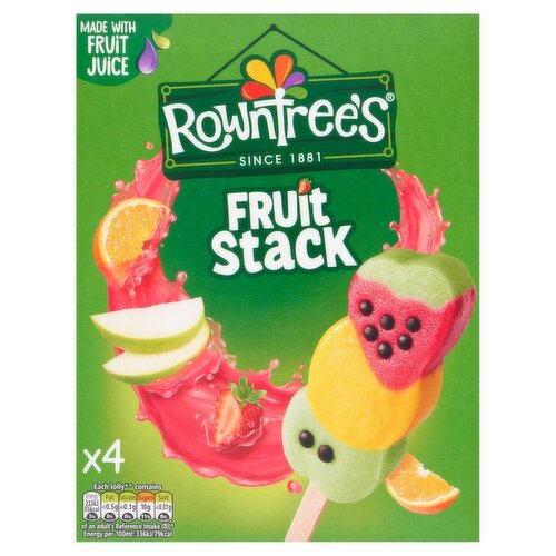 Rowntrees Fruit Stack 4 Pack (70 ml)
