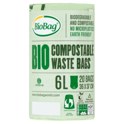 BioBag Compostable Bags 6L (20 Piece)