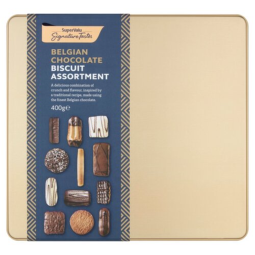 Signature Tastes Belgian Chocolate Biscuit Assortment Tin (400 g)