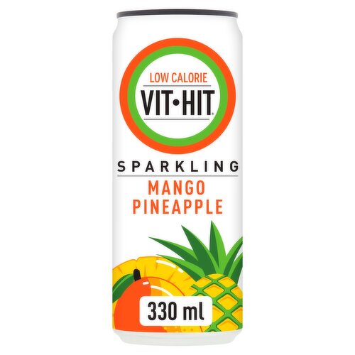 Vit Hit Sparkling Mango & Pineapple Drink (330 ml)