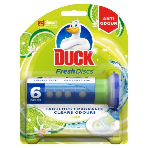 Duck Scent Fresh Green Lemon Fragrance Toilet Bowl Cleaner Size