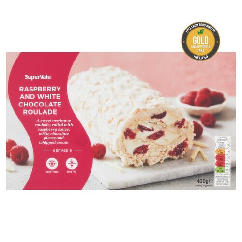 SuperValu Raspberry & White Chocolate Roulade (400 g) Storefront EN