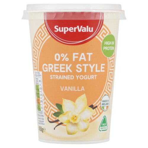 SuperValu 0% Fat Greek Style Vanilla Yogurt (450 g)