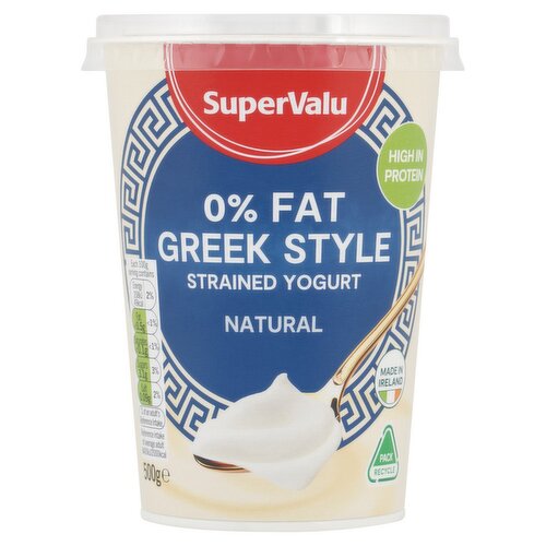 SuperValu 0% Fat Greek Style Natural Yogurt (500 g)