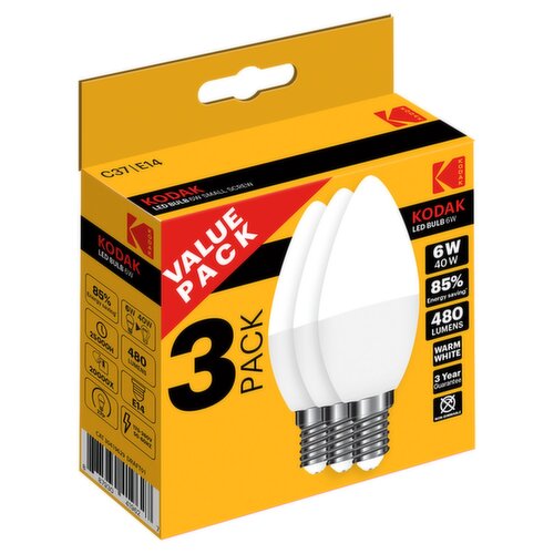 KODAK Ampoule LED BULB 6W E14 C 37 Small Screw