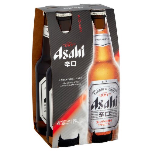 Asahi Super Dry Beer 4 Pack (330 ml)