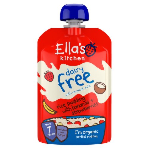 Ella's Kitchen Dairy Free Rice Pudding with Fruit 7+ Months (80 g)