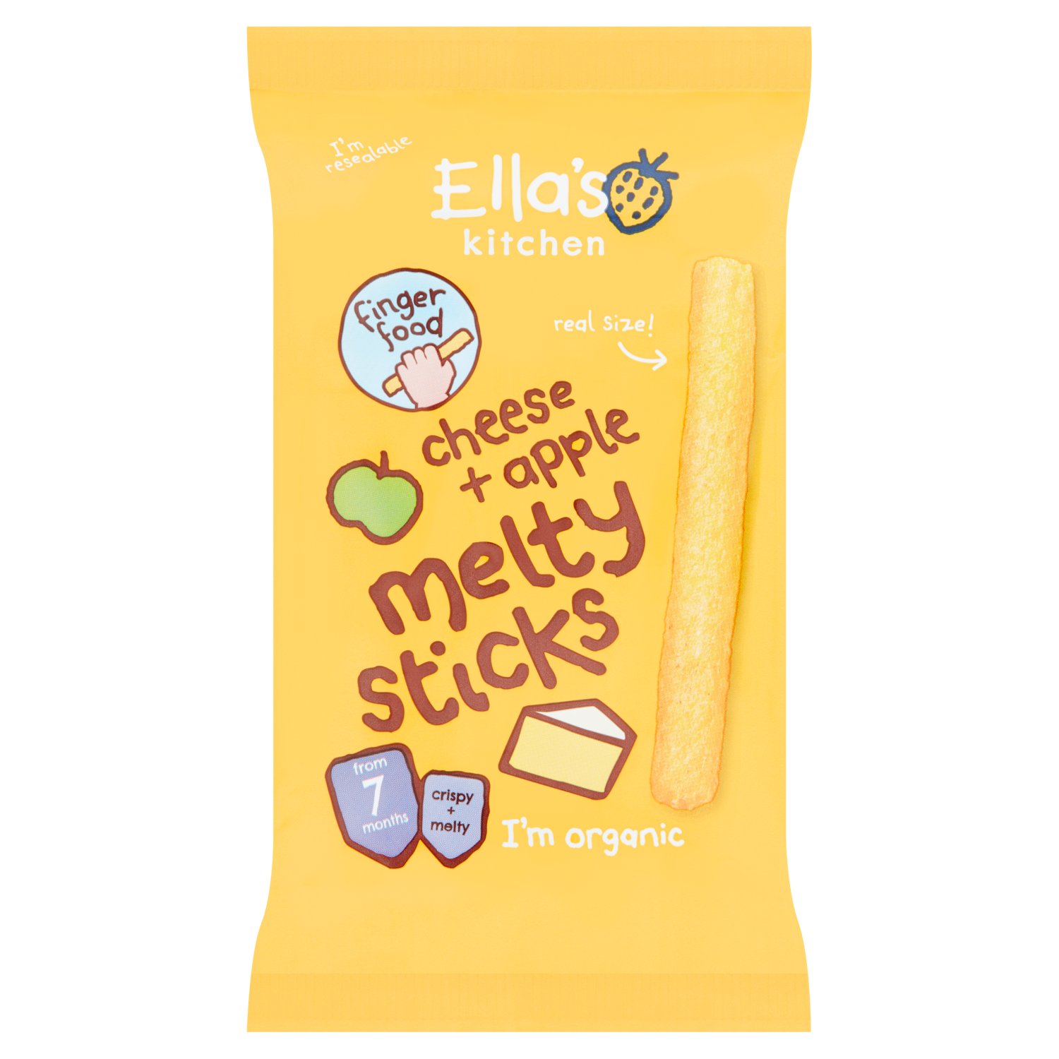 Ella's Kitchen Cheese & Apple Melty Sticks 7+ Months (16 g)