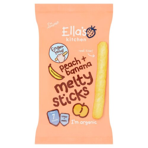 Ella's Kitchen Peach & Banana Melty Sticks 7+ Months (16 g)