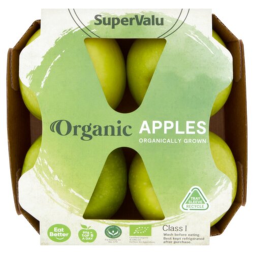 SuperValu Organic Green Apples (4 Piece)