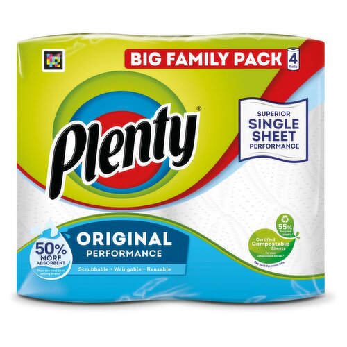 Plenty The Original One Kitchen Towel (4 Roll)