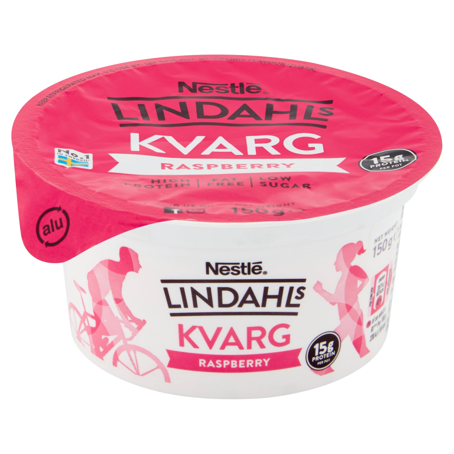 Lindahls Kvarg Raspberry Yogurt (150 g)