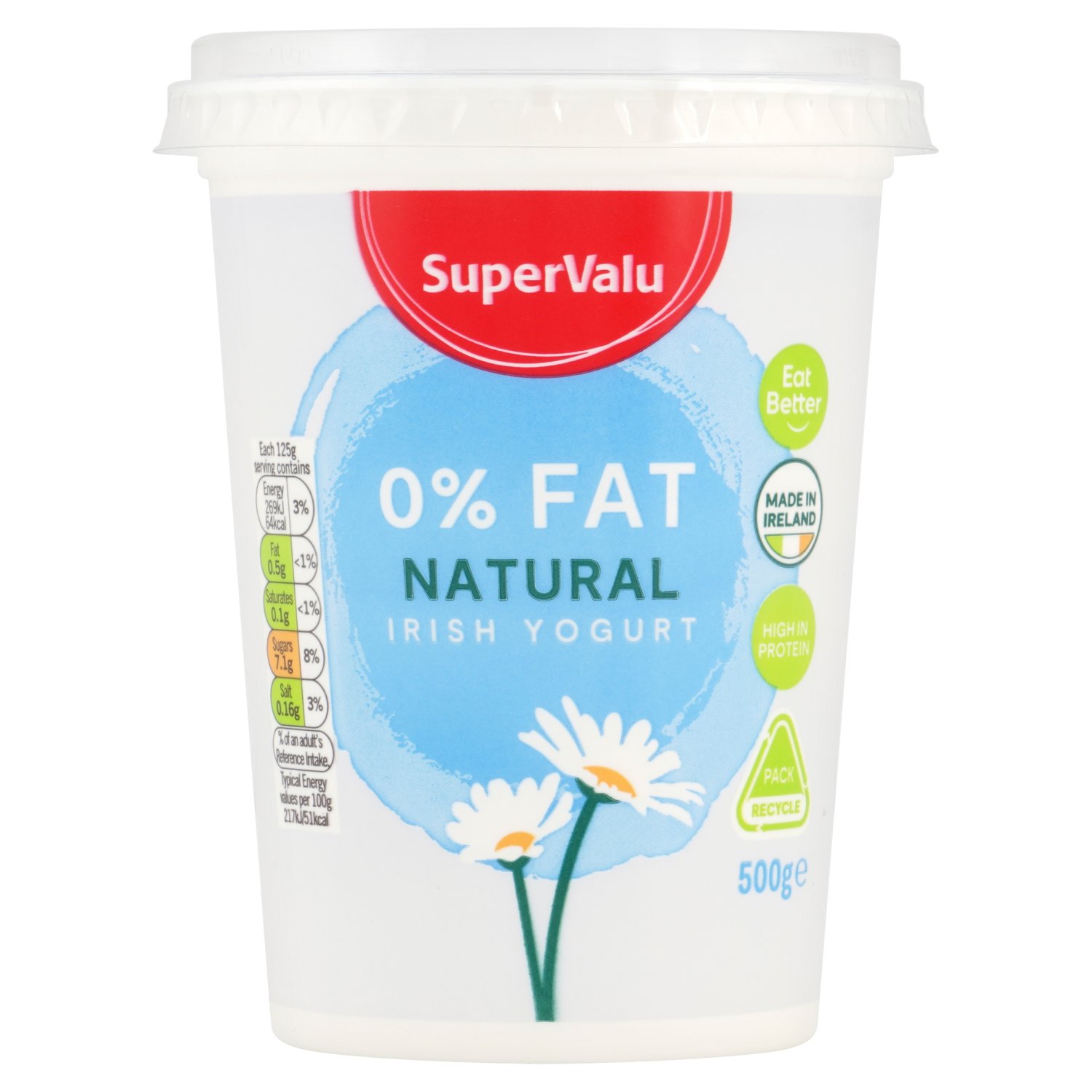 SuperValu 0% Fat Natural Yogurt (500 g)