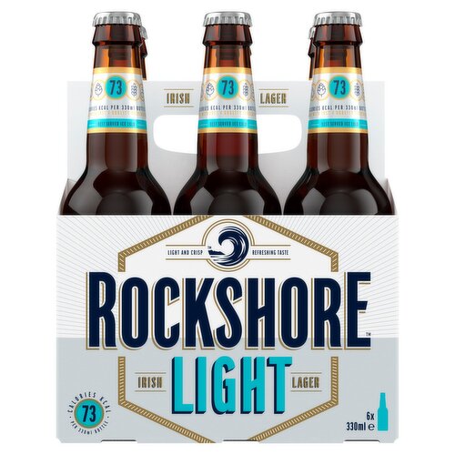 Rockshore Light Lager Bottles 6 Pack (330 ml)